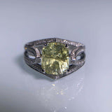 Eostre Sapphire and Diamond 18K White Gold Ring