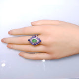 Eostre Type A Natural Green Jadeite, Star Sapphire and Diamond White Gold Ring