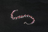 Eostre Intense Red Spinel and Diamond White Gold Bracelet