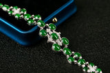 Eostre Jadeite Jade and Diamond White Gold Bracelet