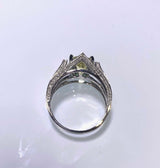 Eostre Sapphire and Diamond 18K White Gold Ring