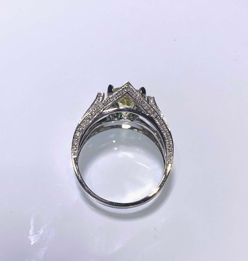 Eostre Sapphire and Diamond 18K White Gold Ring