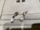 Eostre Moonstone, White South Sea Pearl and Diamond Earring in 18K Gold