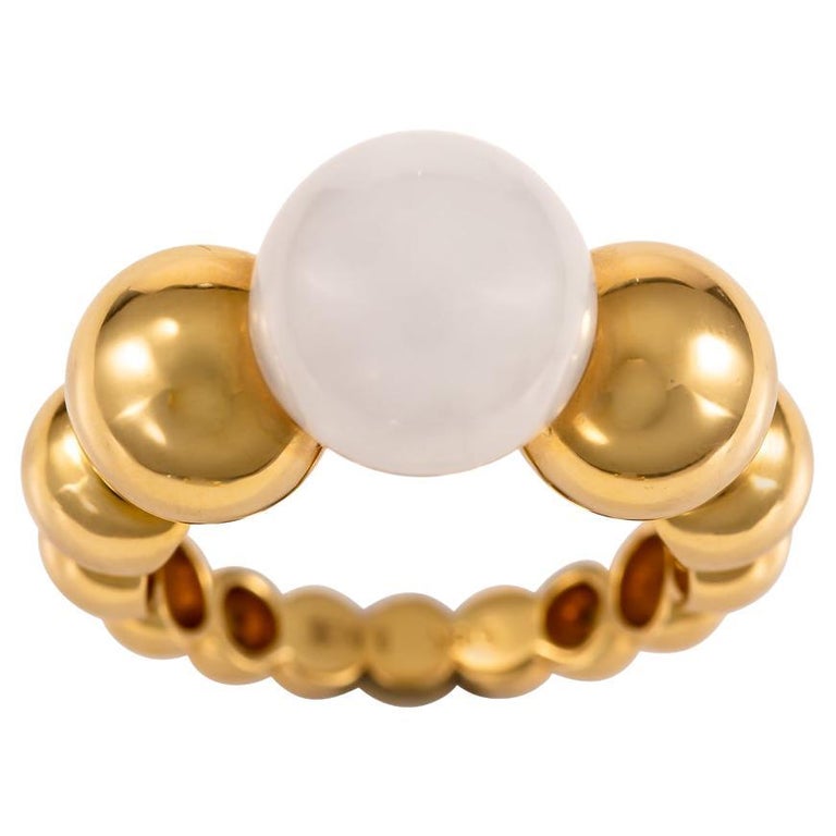 Eostre Type A Natural Light Lavender Jadeite Jade and Diamond Yellow Gold Ring